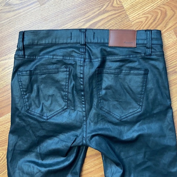Madewell Skinny Skinny Coated High Rise Black Jeans - Picture 8 of 10